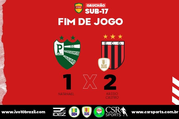 Com gols dos atletas CSR Sports Kássio e Castro, EC Guarani bate Pinheiros e assume liderança do Grupo B