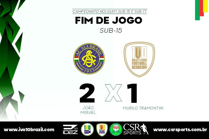 Sub-15 da i10 Brazil / Juventus perde por 2 a 1 para AC Sulbrasil no Gauchão Noligafi