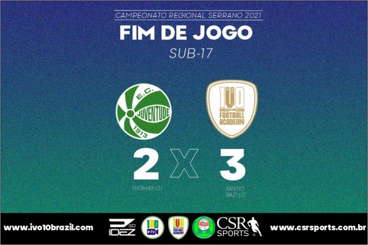 Sub-17 da i10 Brazil vence Juventude na última rodada e termina 1ª fase sem derrotas