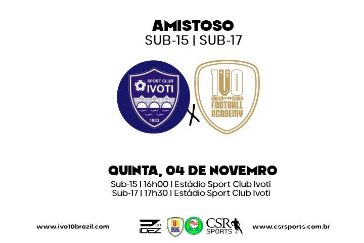 Equipes Sub-15 e Sub-17 da i10 Brazil / Juventus enfrentam Ivoti em amistoso